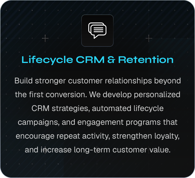 Lifecycle CRM & Retention